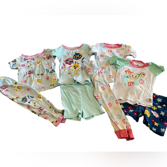 Other - Bundle of 8 girls pajamas 4T